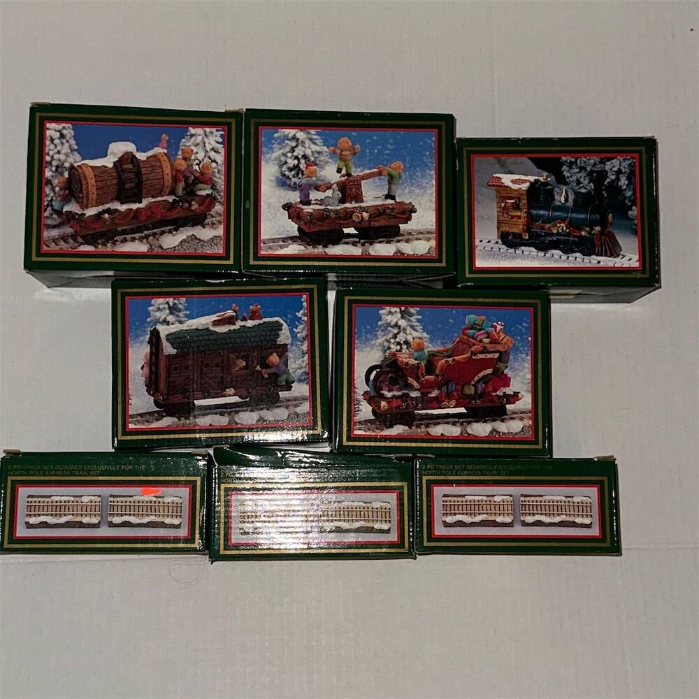 North Pole Express Christmas Train Set Complete Collection with 3 sets of tracks